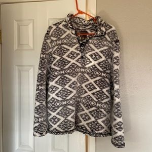 Roper Black and White Patterned Sweatshirt